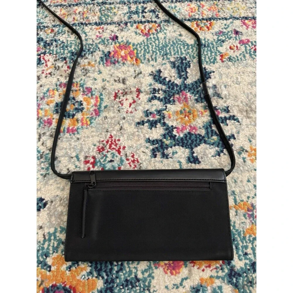 NEW Rossetti Vintage Black Handbag Wallet Wristlet